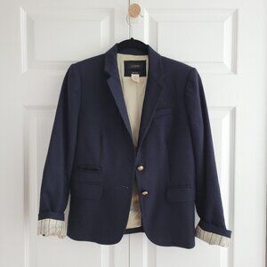 J. Crew Schoolboy Blazer in navy wool